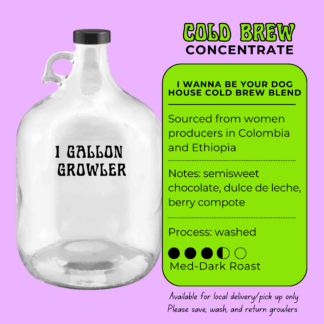 I Wanna Be Your Dog Cold Brew - Concentrate - 1 Gallon